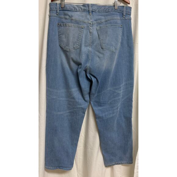 INC International Concepts Ankle Jeans Size 16W Stretch Distress Leopard EUC - Picture 5 of 10